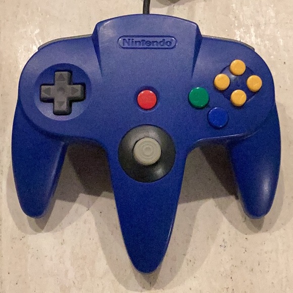 Nintendo 64 Controllers Original N64 Controller Lot Of 2 Blue Grey - Picture 7 of 16